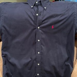 Ralph Lauren Blake Mens Black Long Sleeve Shirt XL